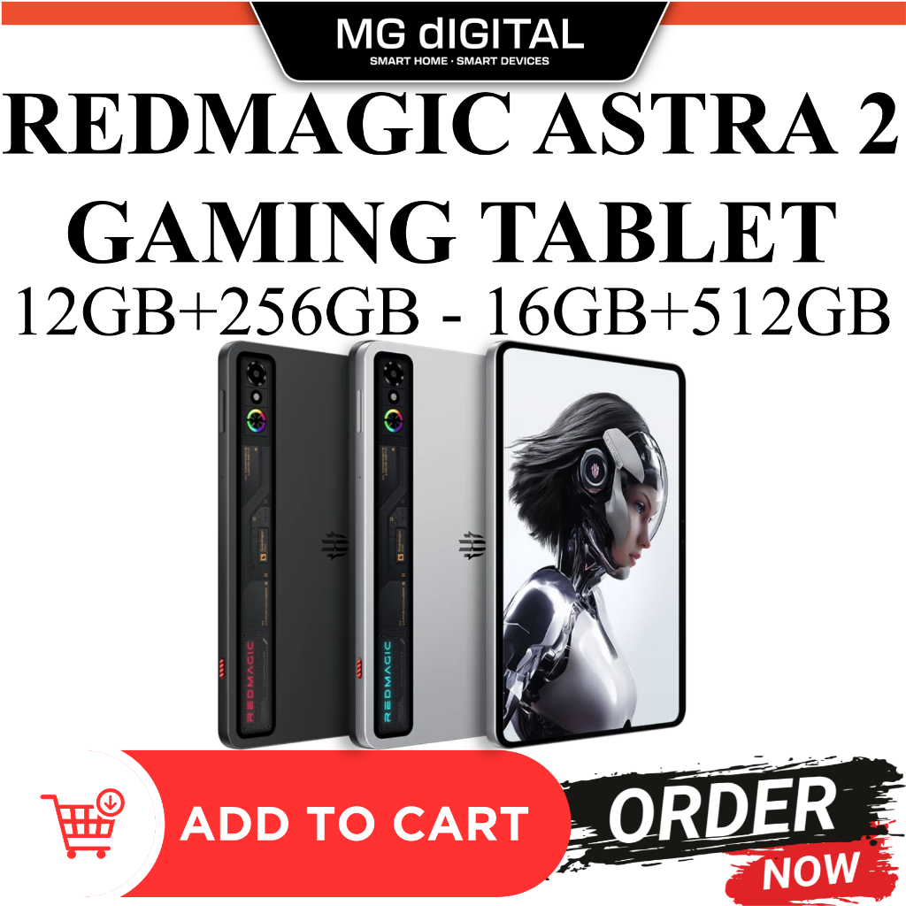 REDMAGIC Astra 2 Gaming Tablet (12+256GB/16+512GB) 8200mAh Battery l 9.06" 2.4K OLED l Dual Speaker | Shopee Malaysia