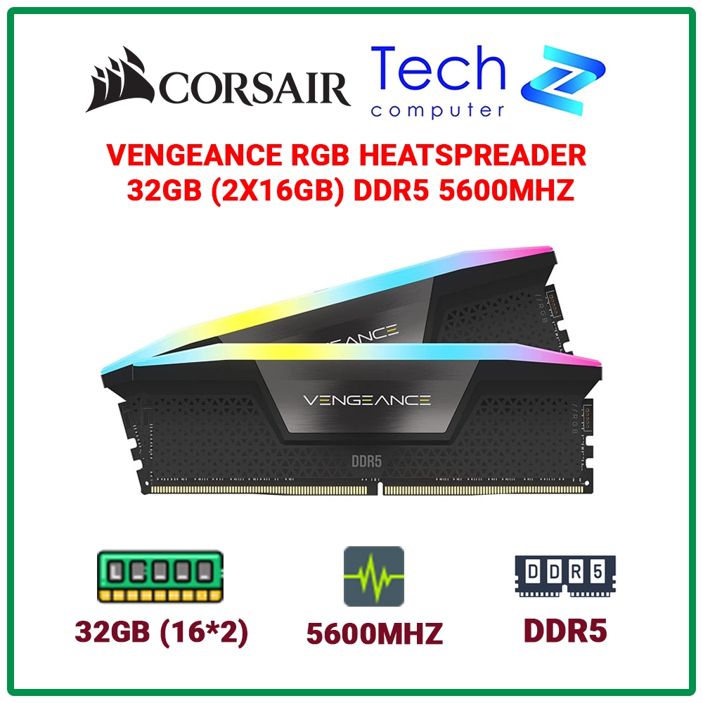 Ram Corsair Vengeance RGB 32GB - 64GB DDR5 5600MHz | Shopee Việt Nam