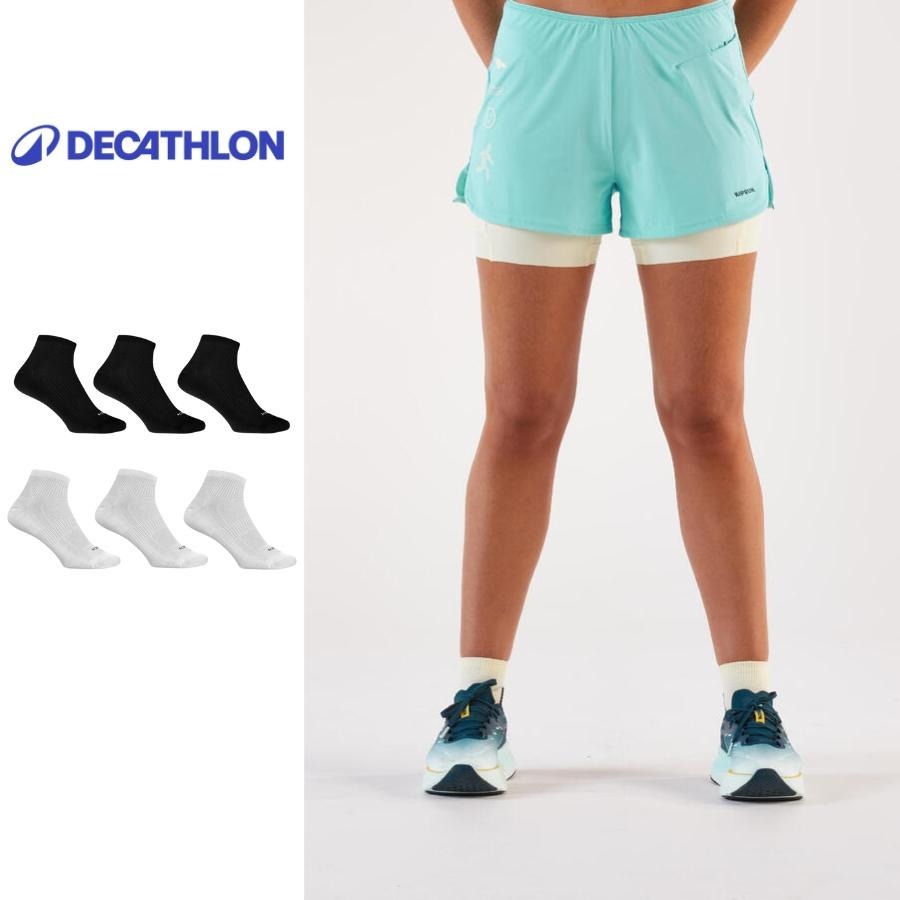 Tất vớ chạy bộ run 100 cho người lớn đen gói 3 đôi DECATHLON kiprun mã 8296178 | Shopee Việt Nam