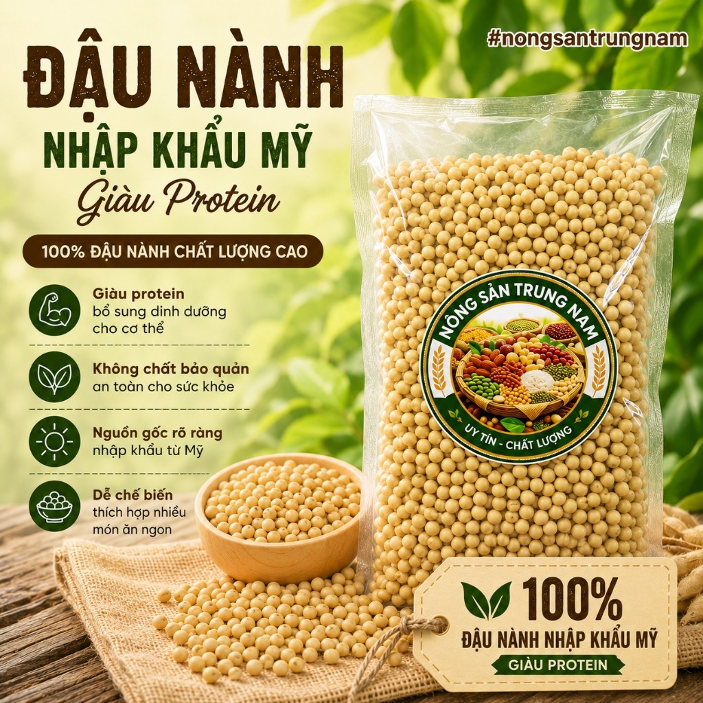 ĐẬU NÀNH NHẬP MỸ LÀM SỮA HẠT GIÀU PROTEIN HƠN ĐẬU THÔNG THƯỜNG | Shopee Việt Nam
