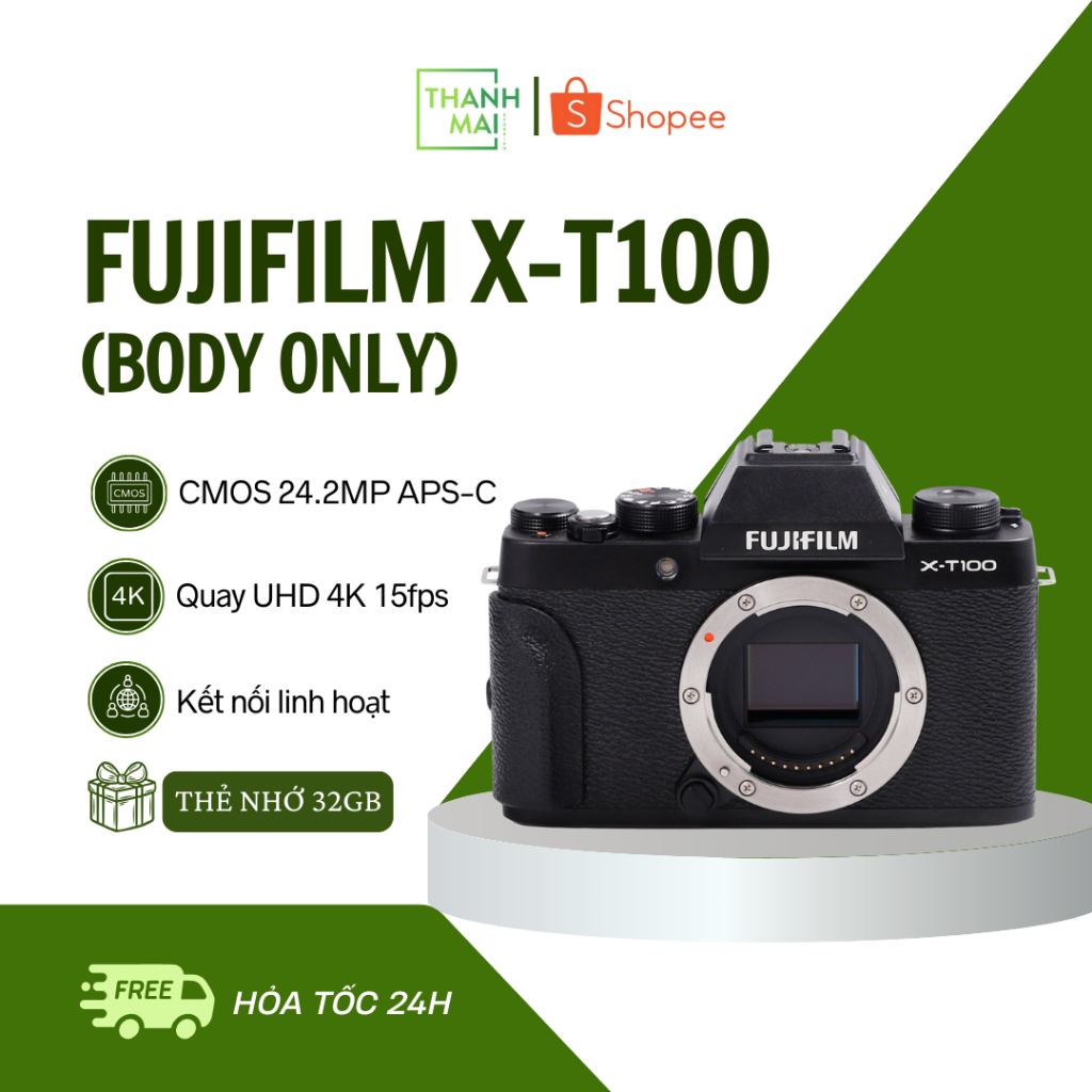 Máy Ảnh Fujifilm X-T100 ( Body ) | Shopee Việt Nam