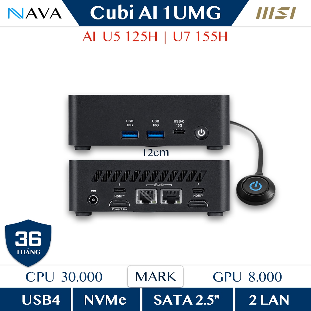 Mini PC Cubi NUC AI 1UMG B209, AI Core U5 125H, U7 155H DDR5 nhỏ gọn mạnh mẽ hiệu năng cao | Shopee Việt Nam