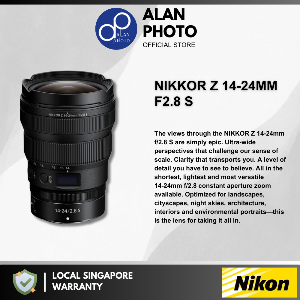 Nikon NIKKOR Z 14-24mm F2.8 S Lens | Nikon Warranty