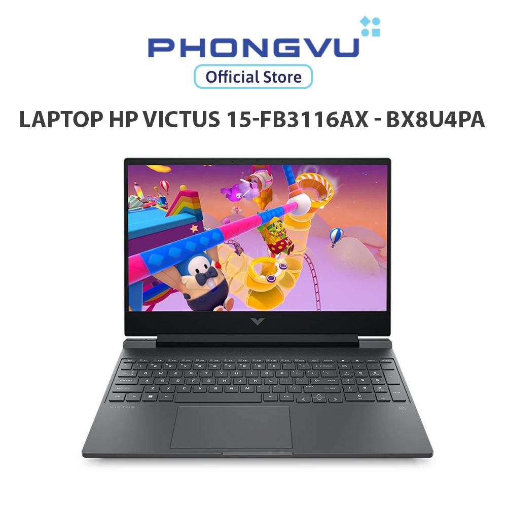 Laptop HP Victus 15-fb3116AX - BX8U4PA (Ryzen 7 7445HS/ RTX 3050 6GB/16GB/ 512GB/ Windows 11) - Bảo hành 12 tháng