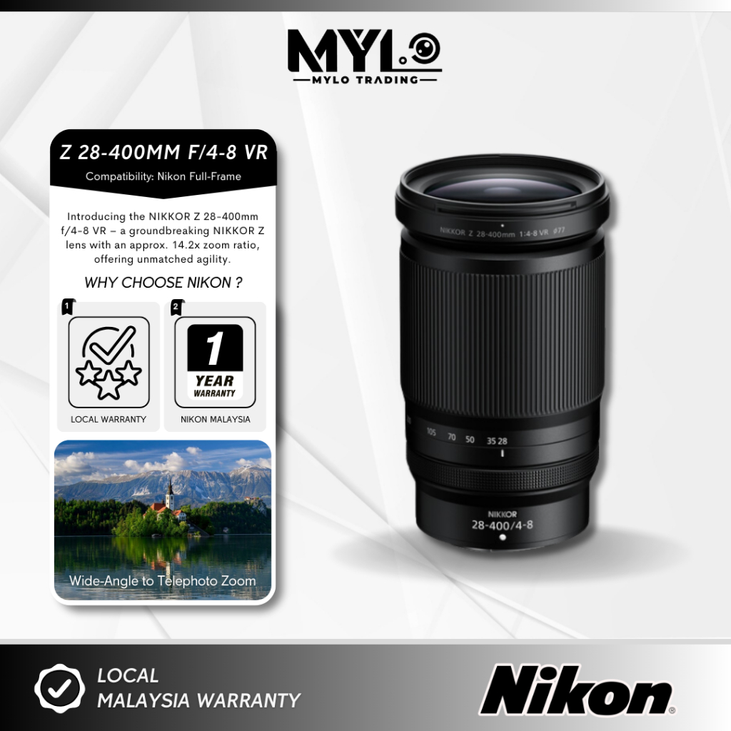 Nikon NIKKOR Z 28-400mm f/4-8 VR Lens | Shopee Malaysia