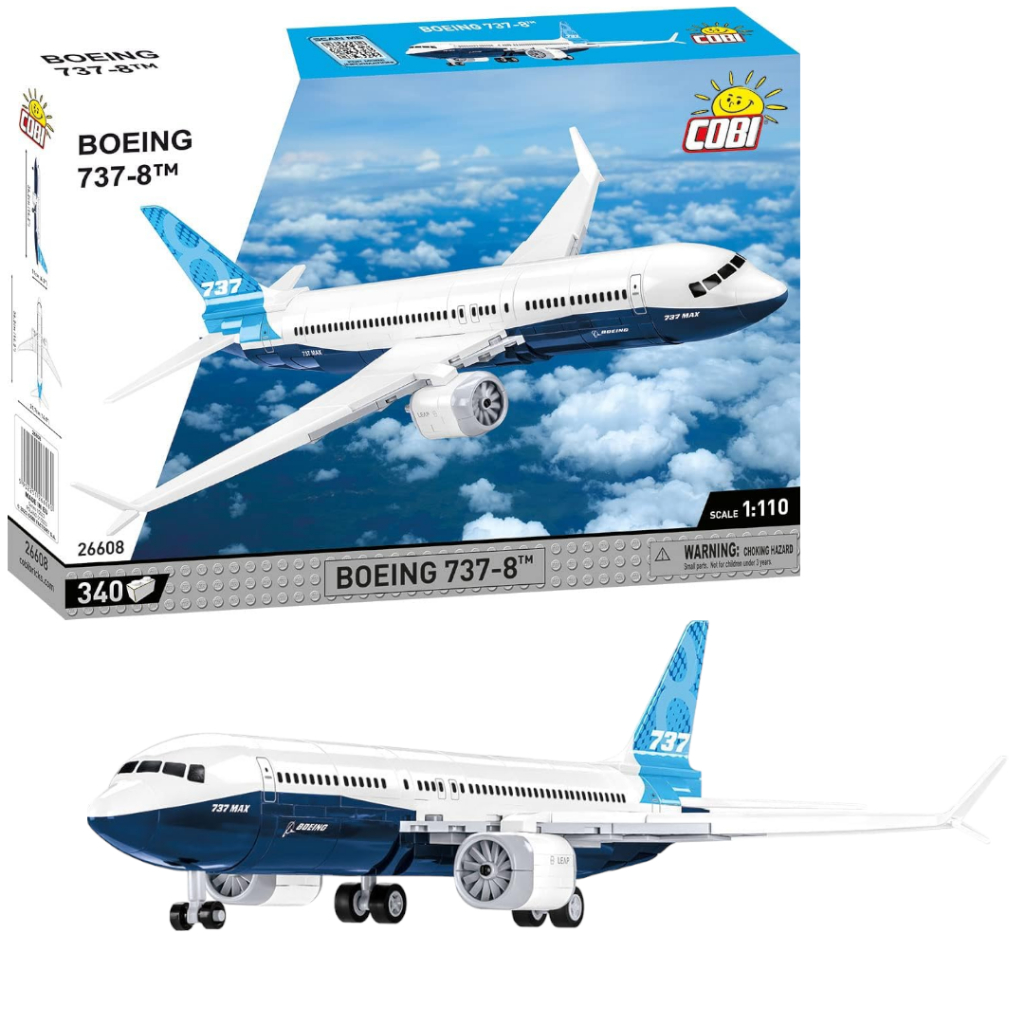 Đồ chơi lắp ráp máy bay Boeing 737-8™ chính hãng Cobi 340 mảnh ghép sản xuất tại Châu Âu | Shopee Việt Nam