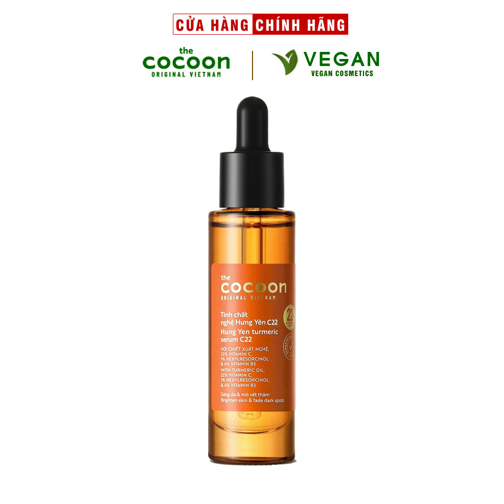 Tinh chất nghệ Hưng Yên C22 Cocoon (serum) 22% vitamin C sáng da, mờ thâm 30ml | Shopee Việt Nam