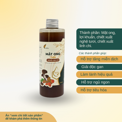 MẬT ONG TABU NGHỆ LINH CHI (MẬT ONG LÊN MEN NÂNG CẤP NGHỆ LINH CHI) | Shopee Việt Nam