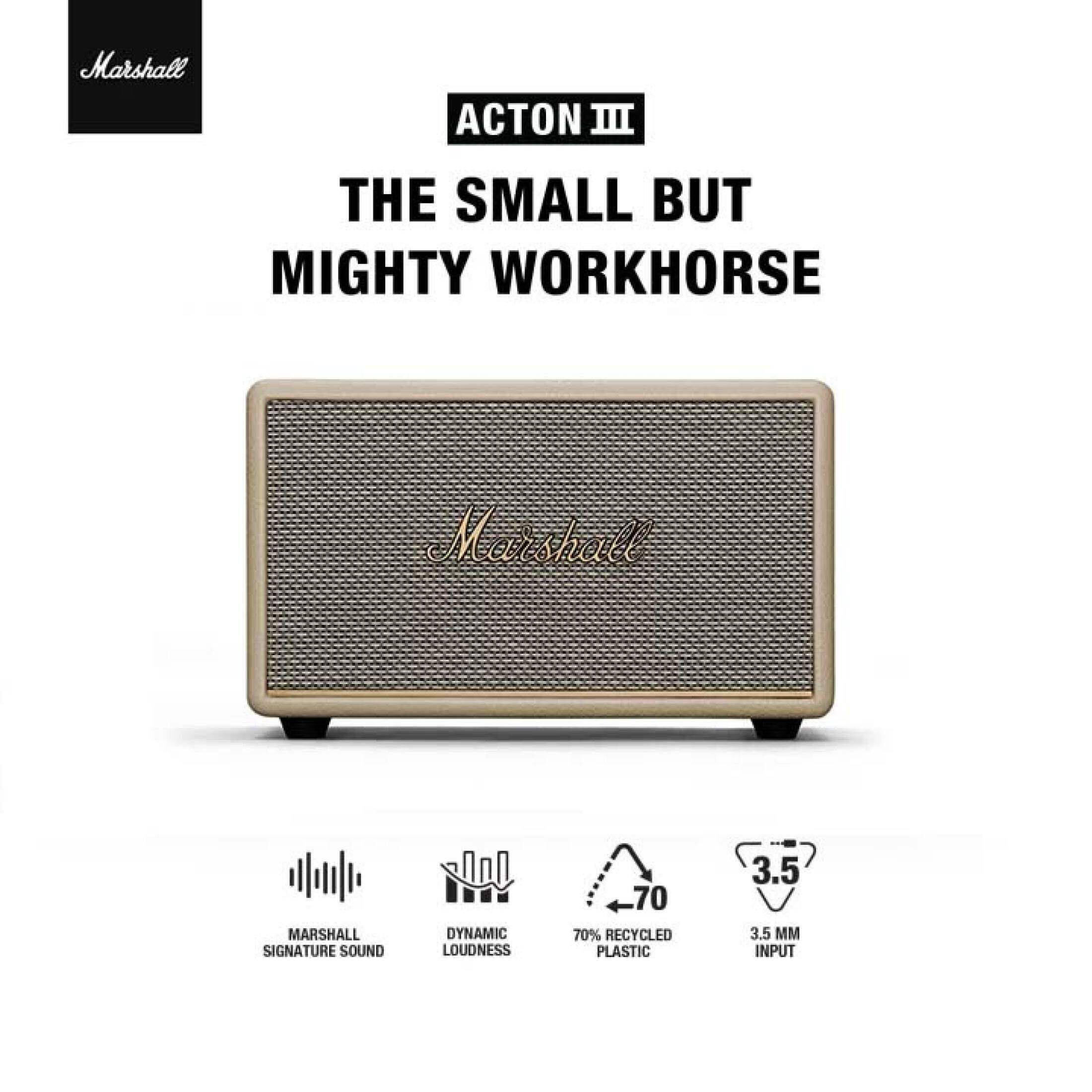 Marshall Acton III Bluetooth Speaker Subwoofer 30W Speaker Home Bluetooth Audio Outdoor Bluetooth Audio