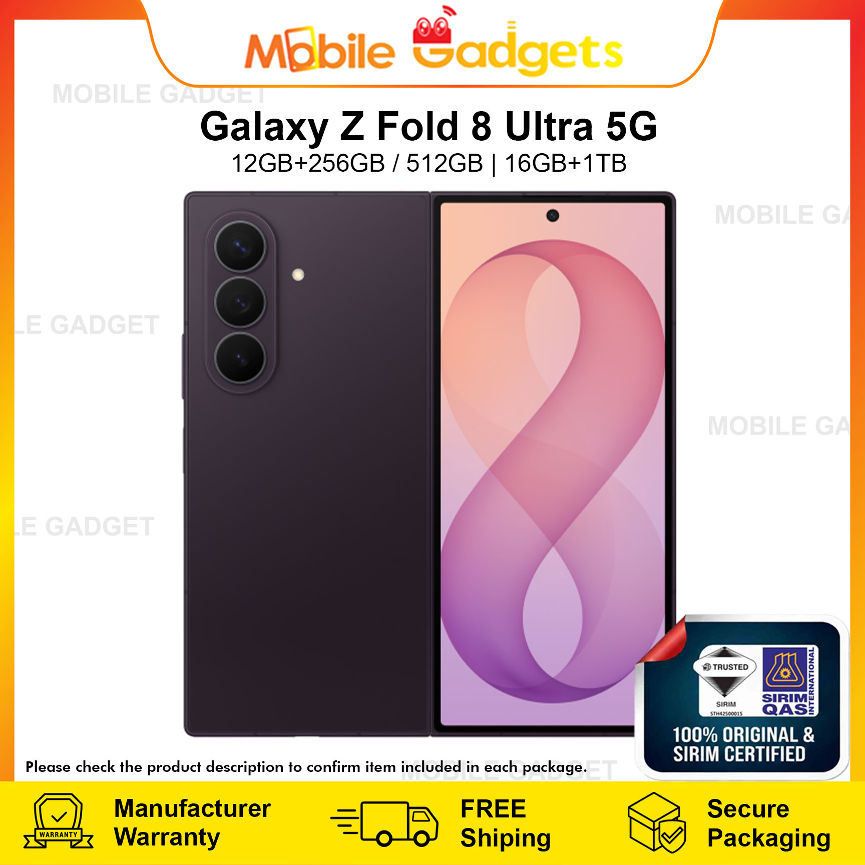 [Ready Stock] Samsung Galaxy Z Fold8 / Fold 8 Ultra 5G  | 100% Samsung Original New Set