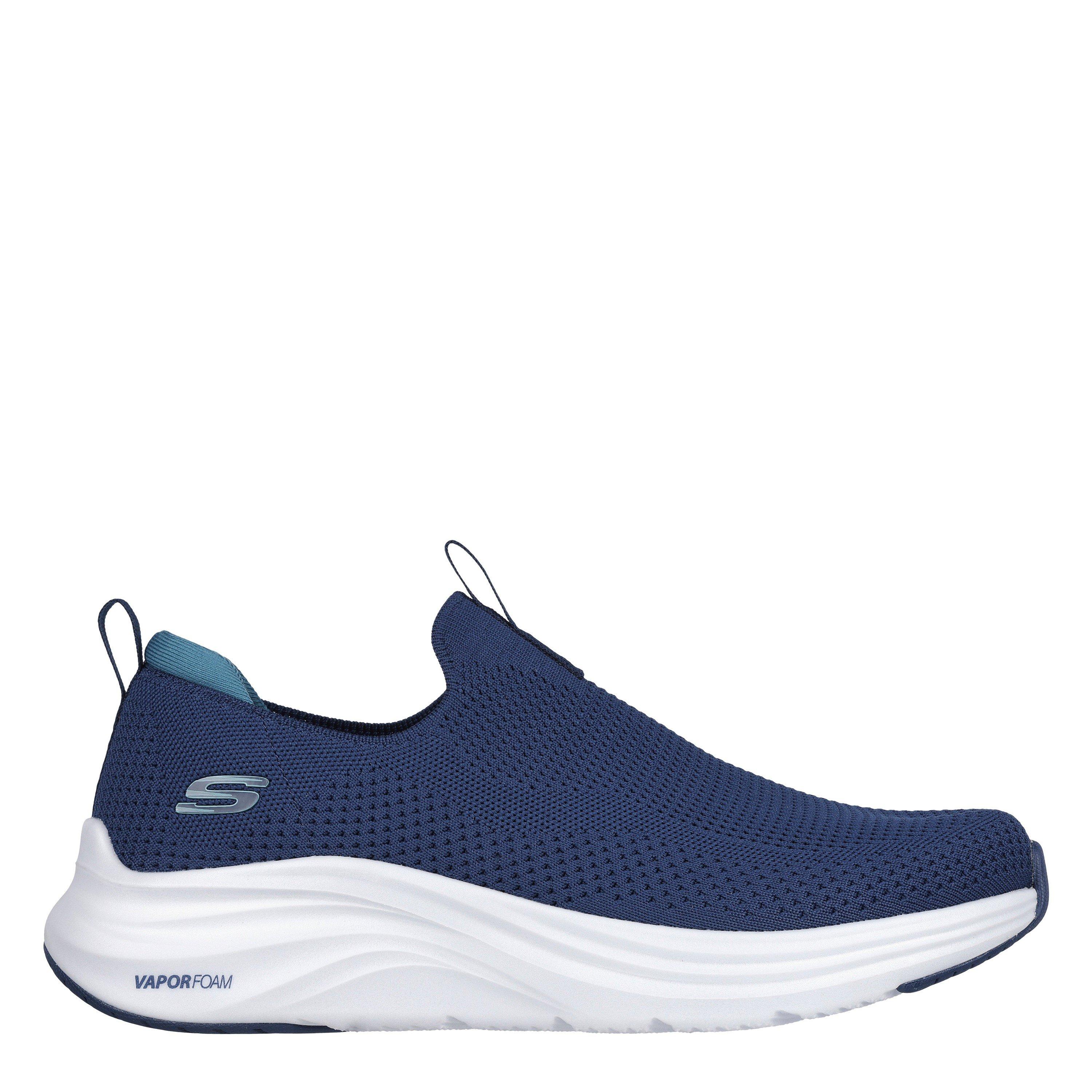 Skechers Mens Men's Vapor Foam Breathable Mesh 1 1/4" Heel Runners (Navy Blue) - Sports Direct