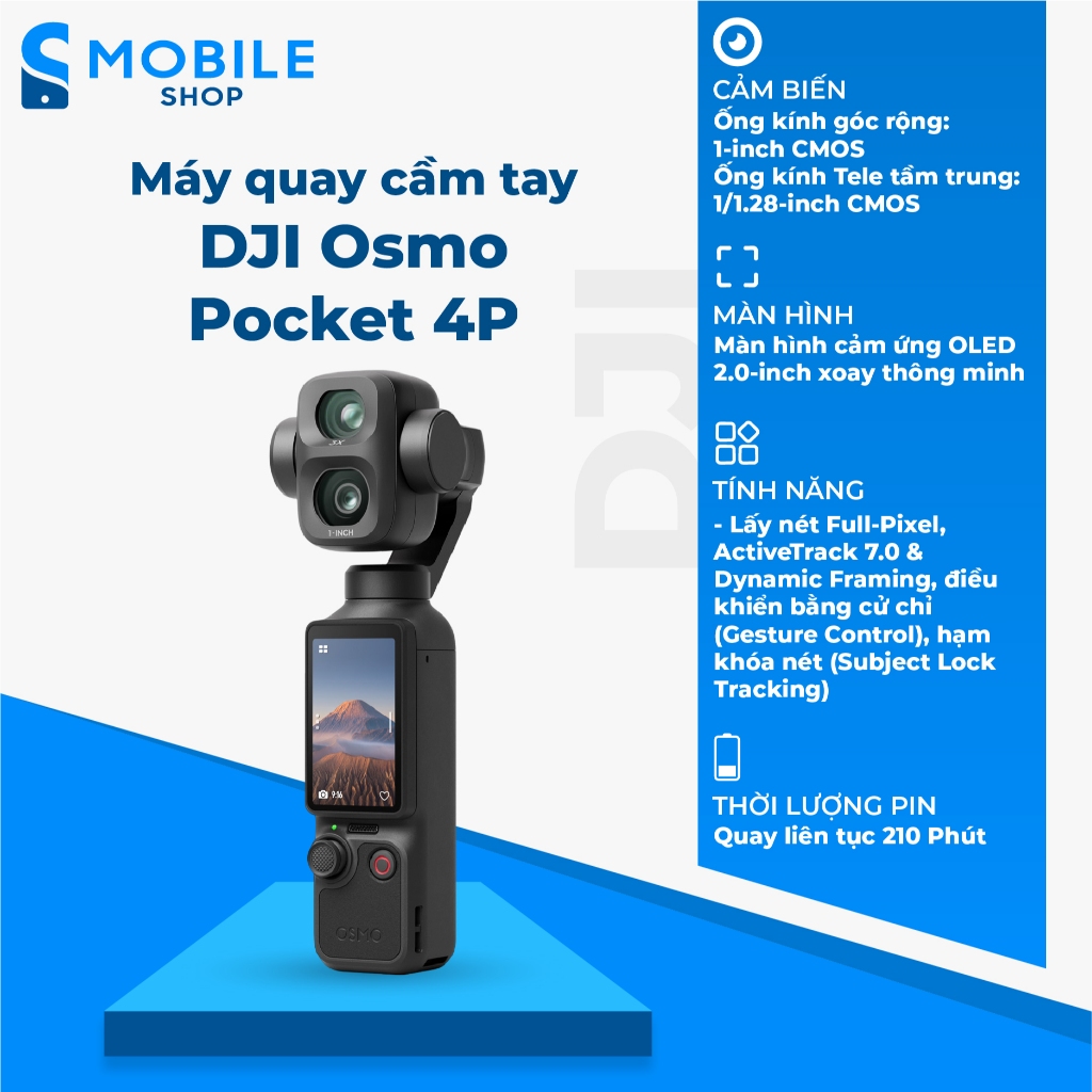 Camera hành động DJI Osmo Pocket 4P Chính Hãng | Shopee Việt Nam
