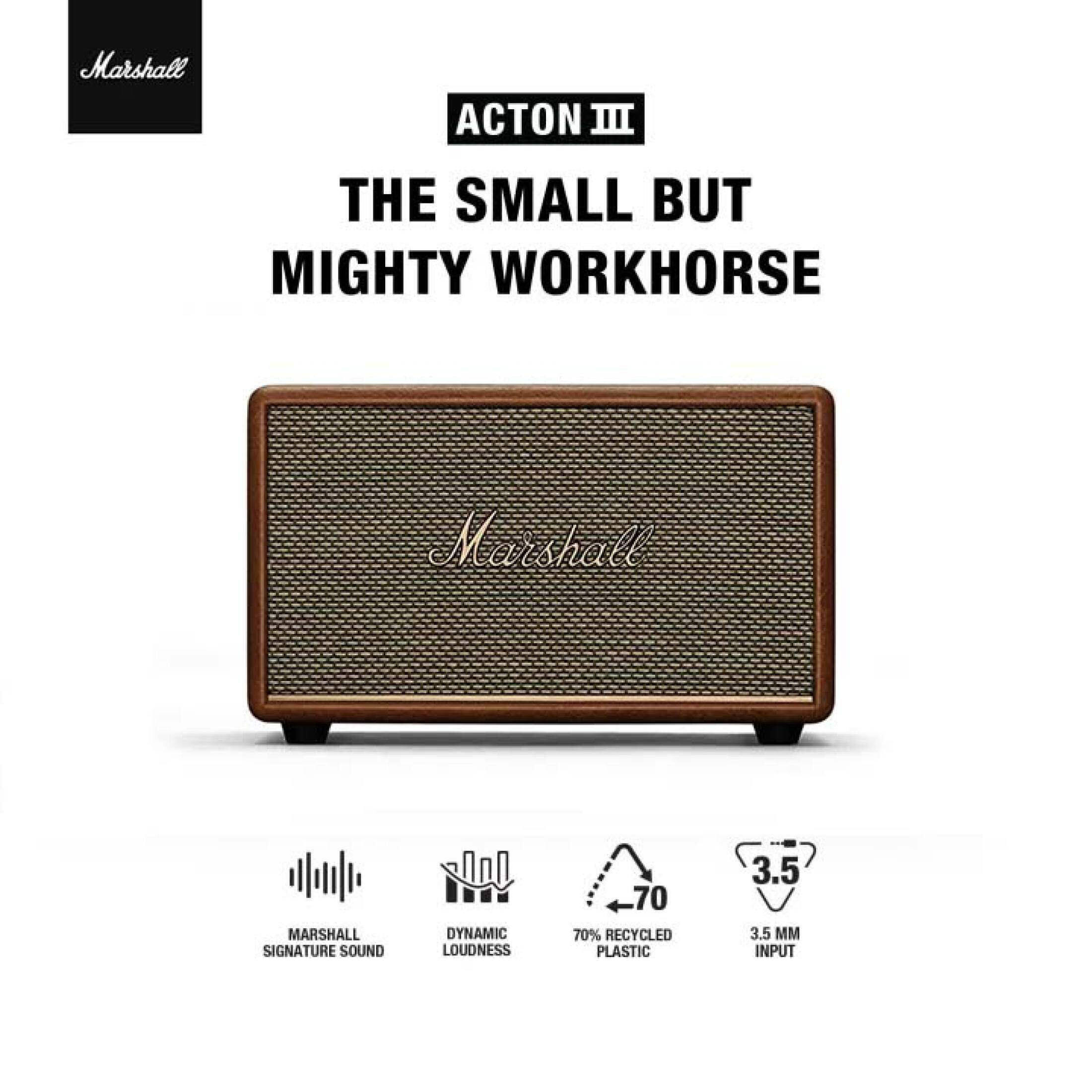 Marshall Acton III Bluetooth Speaker Subwoofer 30W Speaker Home Bluetooth Audio Outdoor Bluetooth Audio
