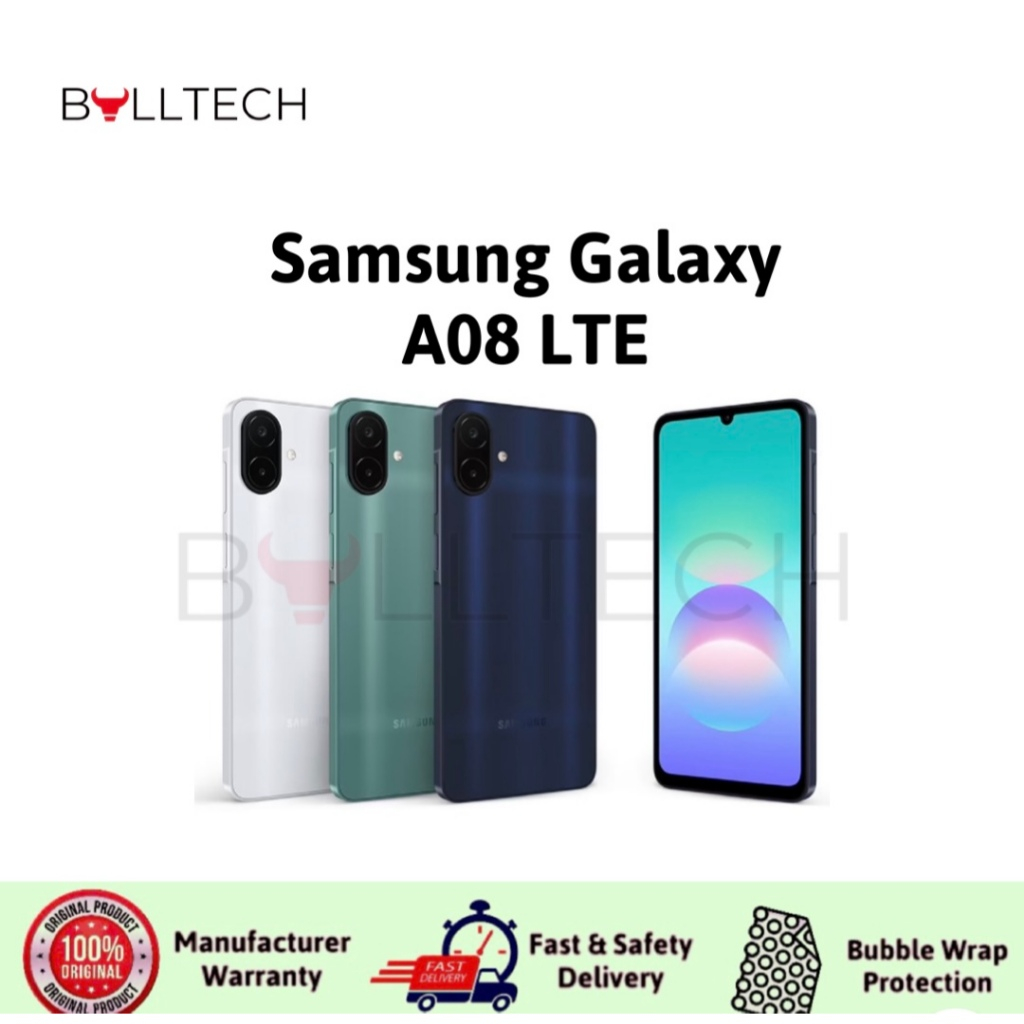 Samsung Galaxy A08 LTE (A085) 6GB RAM + 128GB ROM 12 MONTHS WARRANTY BY SAMSUNG MALAYSIA ELECTRONICS (SME)