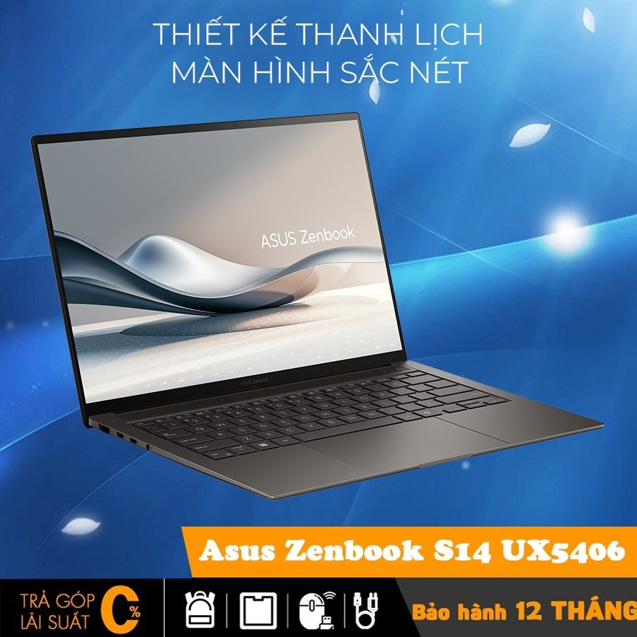 Asus Zenbook S14 UX5406 Core Ultra 7 258V, 32 GB, SSD 1TB, Intel Arc 140V Graphics, 14 inch 2.8K, New 100% | Shopee Việt Nam