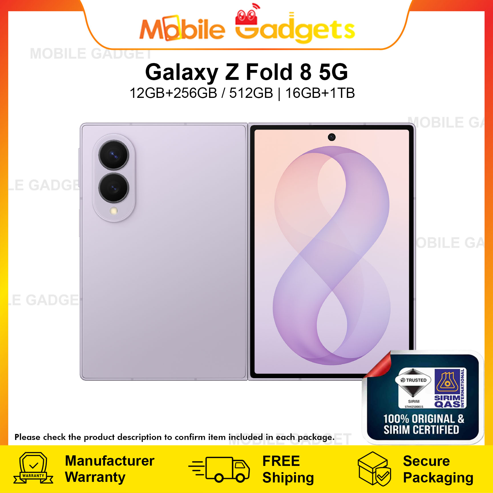 [Ready Stock] Samsung Galaxy Z Fold8 / Fold 8 Ultra 5G  | 100% Samsung Original New Set