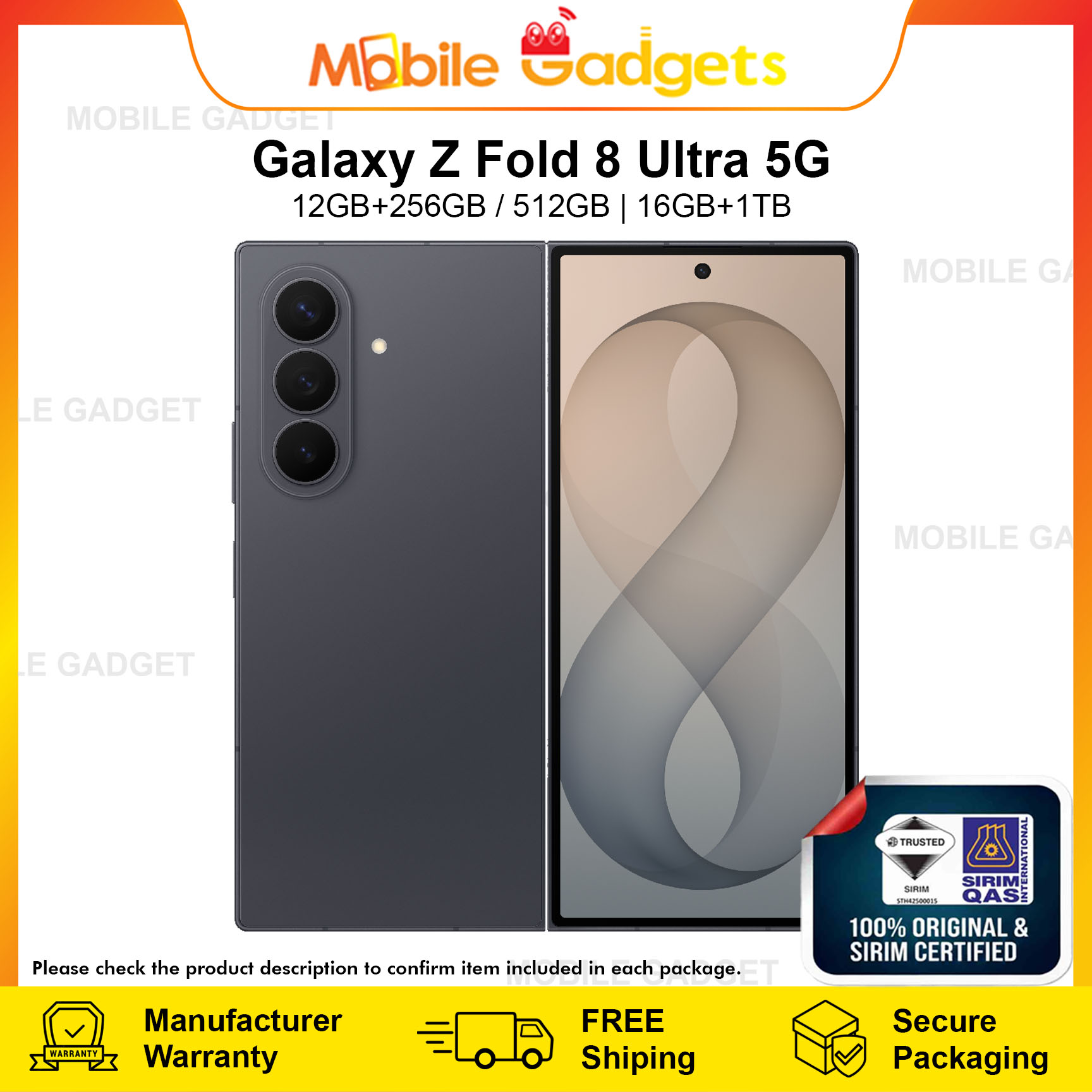 [Ready Stock] Samsung Galaxy Z Fold8 / Fold 8 Ultra 5G  | 100% Samsung Original New Set