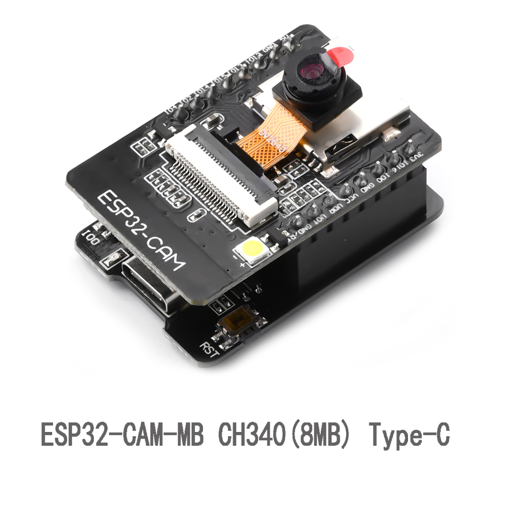 Aideepen ESP32 Cam Wifi Bluetooth bảng mạch phát triển với ov2640 mô-đun máy ảnh Type-C để cổng nối tiếp CH340 NodeMCU cho Raspberry Pi