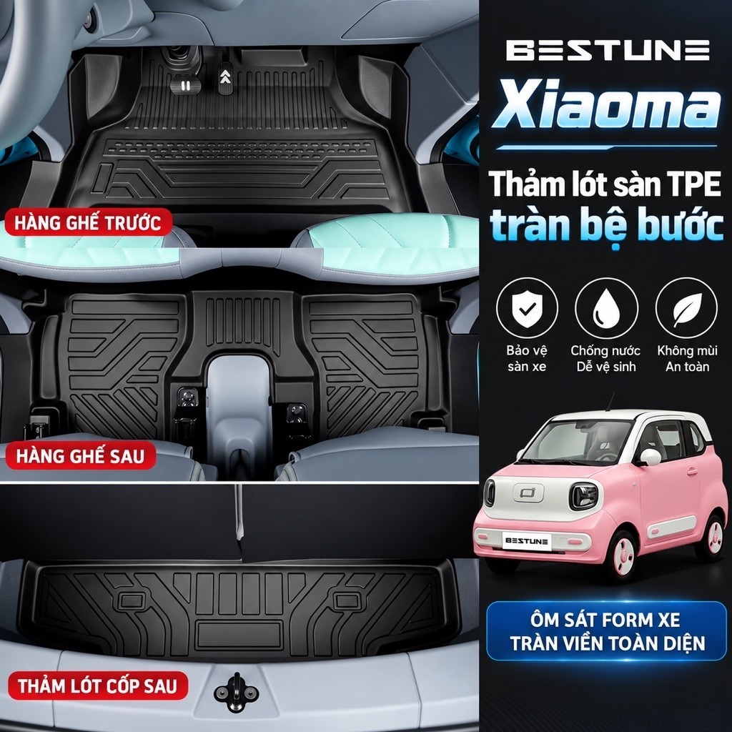 [Xiaoma Bestune] Thảm lót sàn TPE 5D tràn bệ bước | Shopee Việt Nam