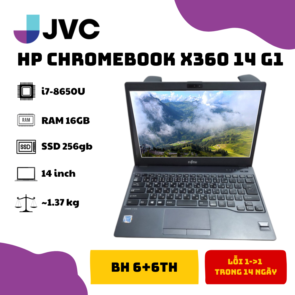 Laptop HP Chromebook x360 14 G1 i7-8650U 14inch Touchscreen Full HD i7 16 GB DDR4-SDRAM 64 GB | Shopee Việt Nam