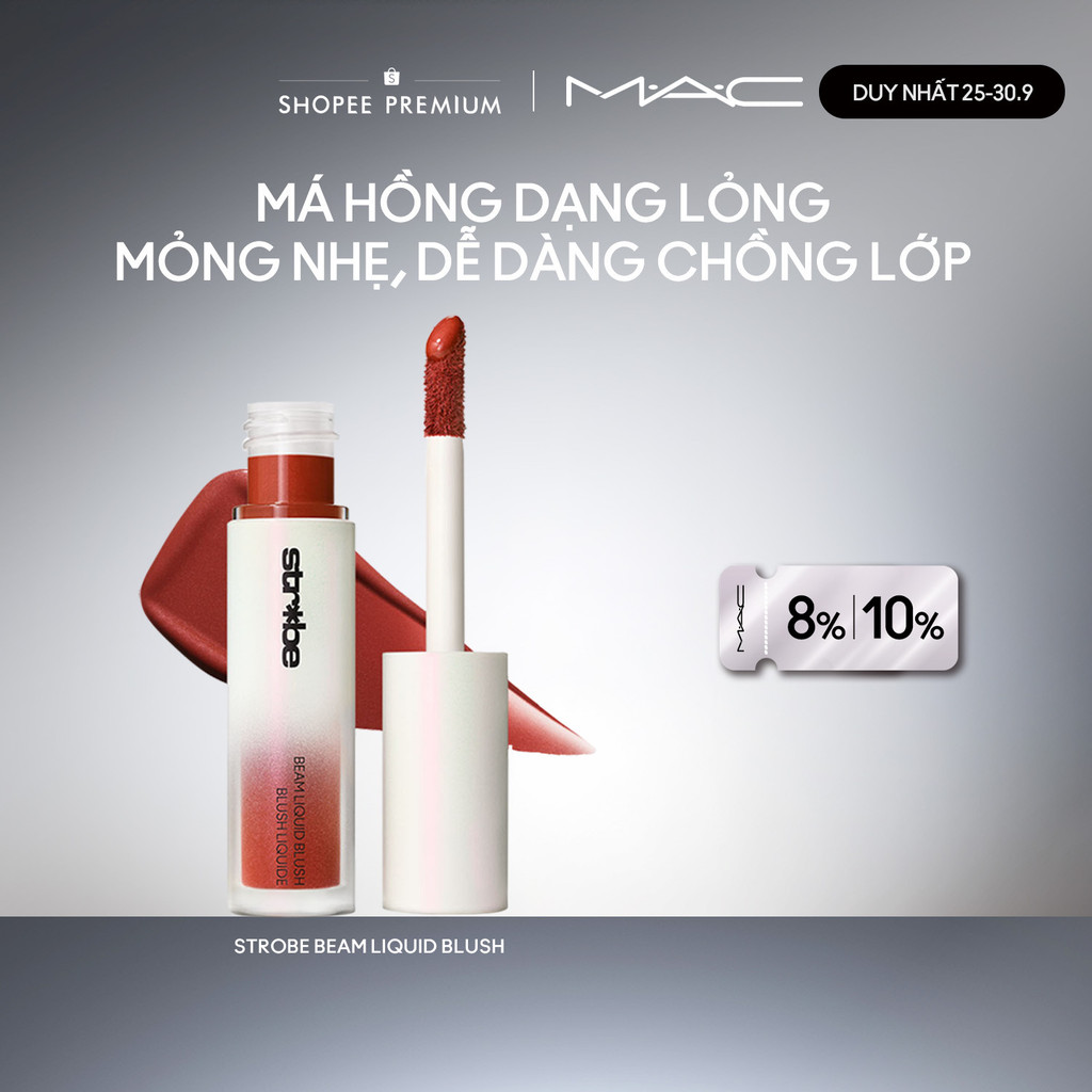 [MỚI] Má hồng dạng lỏng MAC Strobe Beam Liquid Blush | Kết cấu mỏng nhẹ, bền màu chuẩn sắc | Shopee Việt Nam