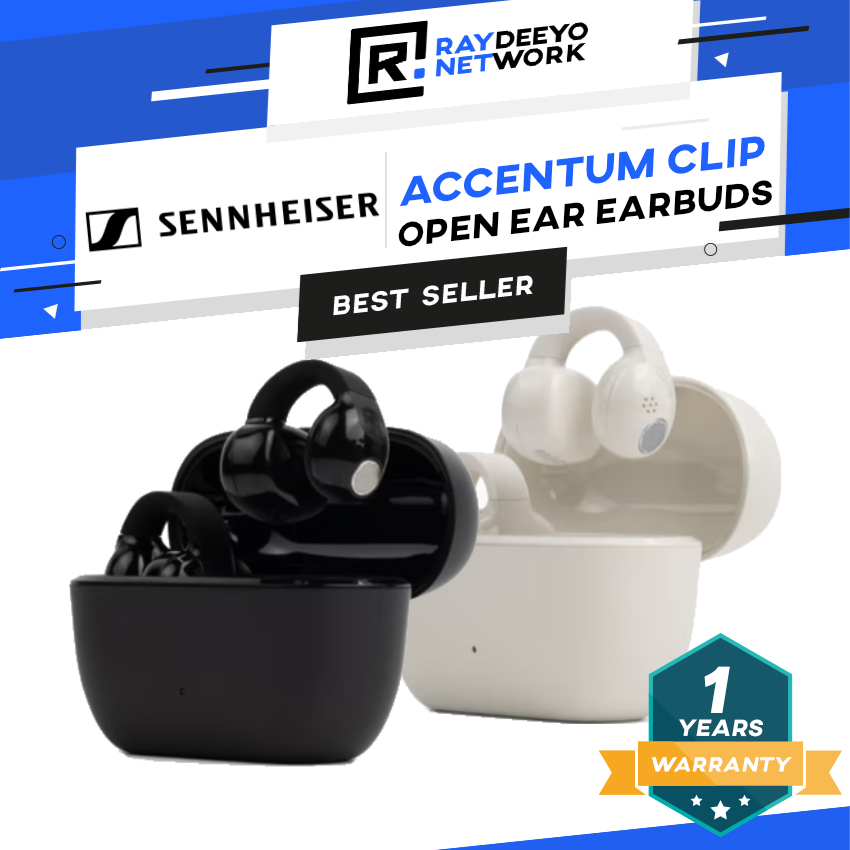 Sennheiser ACCENTUM Clip Open-Ear True Wireless Earbuds Bluetooth 6.0 AI Noise Reduction