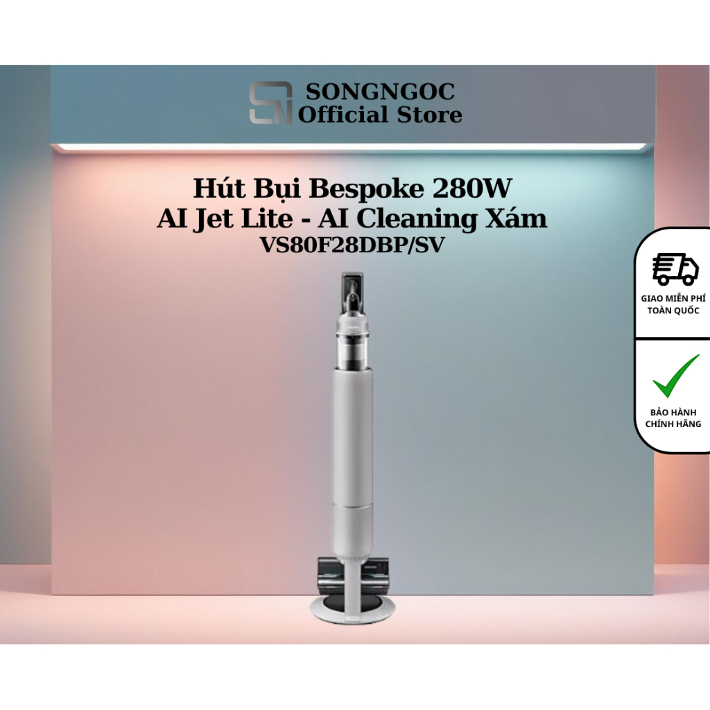 Hút Bụi Bespoke 280W AI Jet Lite -AI Cleaning Xám - VS80F28DBP/SV | Shopee Việt Nam