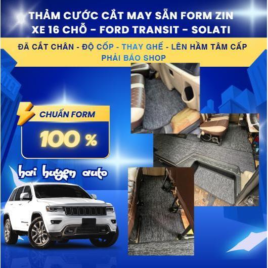 [Ford Transit] Thảm cước lót sàn xe Ford transit 16 chỗ đủ các đời xe to may sẵn bo viền theo form xe | Shopee Việt Nam