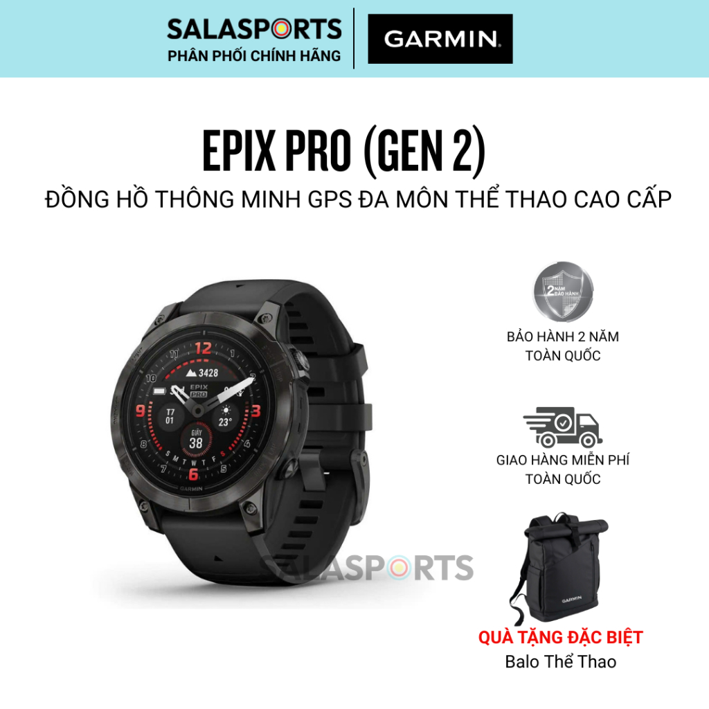 Đồng Hồ Thể Thao Thông Minh Garmin Epix Pro (Gen 2) – Sapphire - Hàng Chính Hãng | Shopee Việt Nam