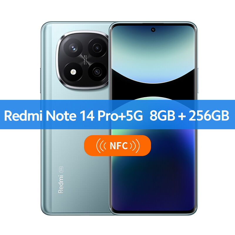 Xiaomi | Global version Xiaomi Redmi Note 14 Pro+ 5G Smartphone Snapdragon® 7s Gen 3 120W HyperCharge 6.67 AMOLED display 200MP AI camera