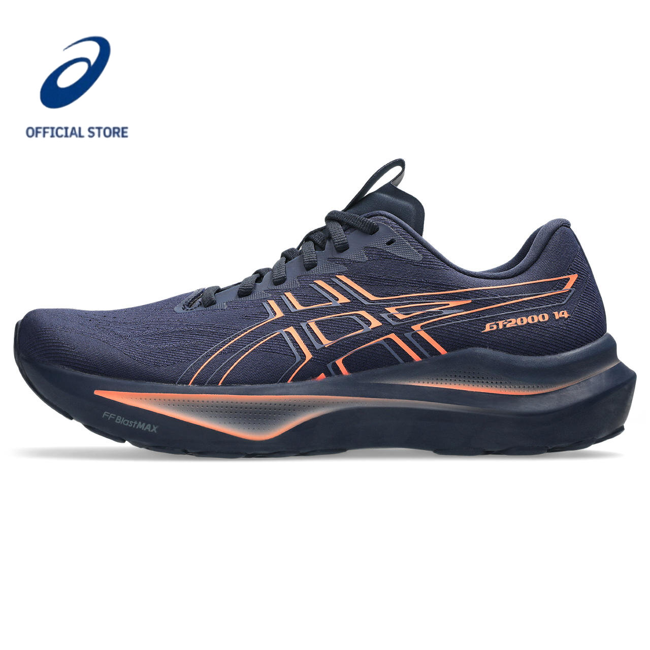 Giày Chạy Bộ Nam ASICS GT-2000 14 màu Midnight/Vivid Coral 1011C056.401