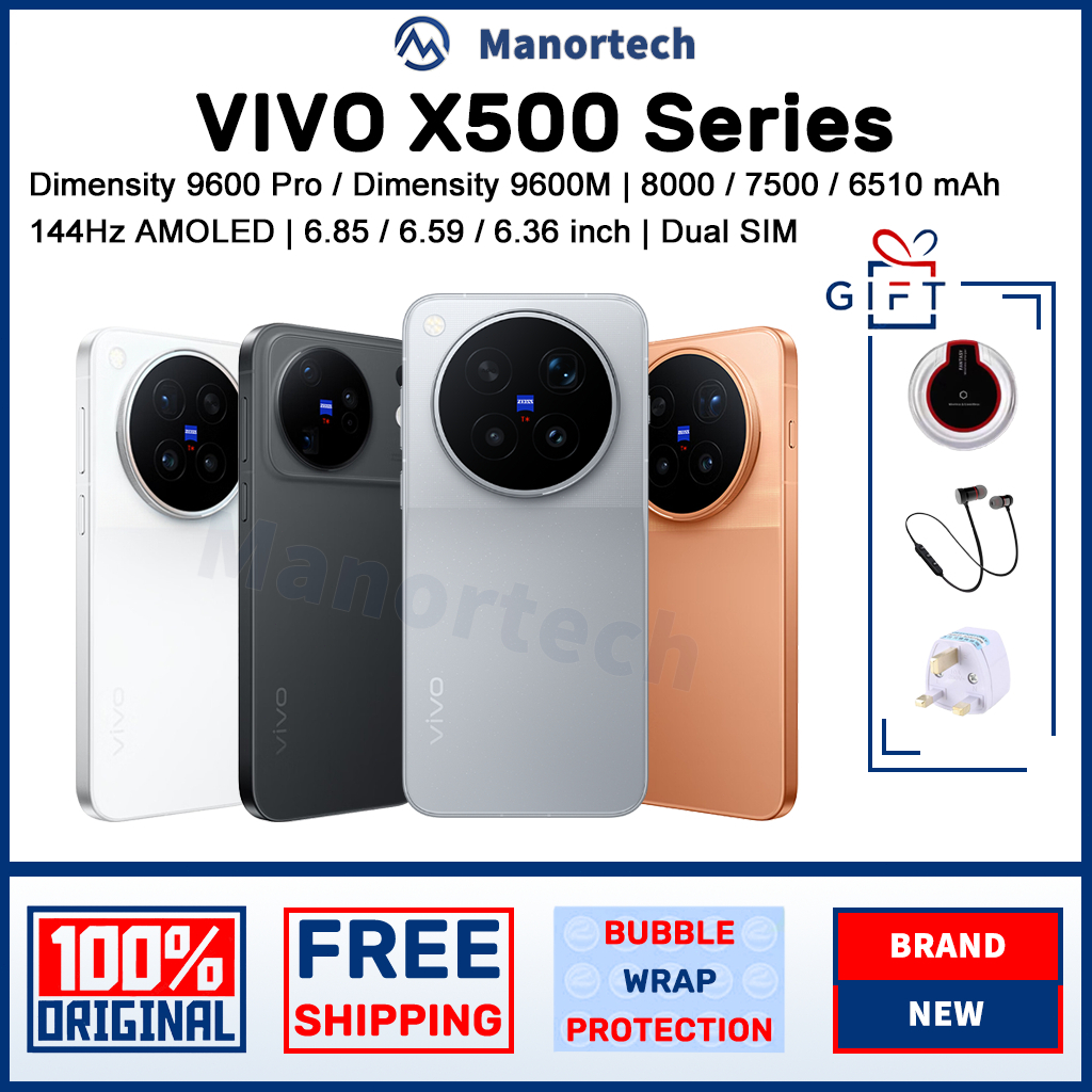 VIVO X500 Pro Max / VIVO X500 Pro / VIVO X500 | Dimensity 9600 Pro / Dimensity 9600M | ZEISS Telephoto Camera | Dual SIM | Shopee Malaysia