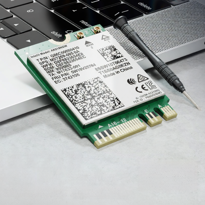 COMFAST | Card Mạng Wifi 6E AX210 Giao Tiếp M.2 Tốc Độ 5374Mbps Tri-Band (2.4/5/6GHz) Cho Laptop PC