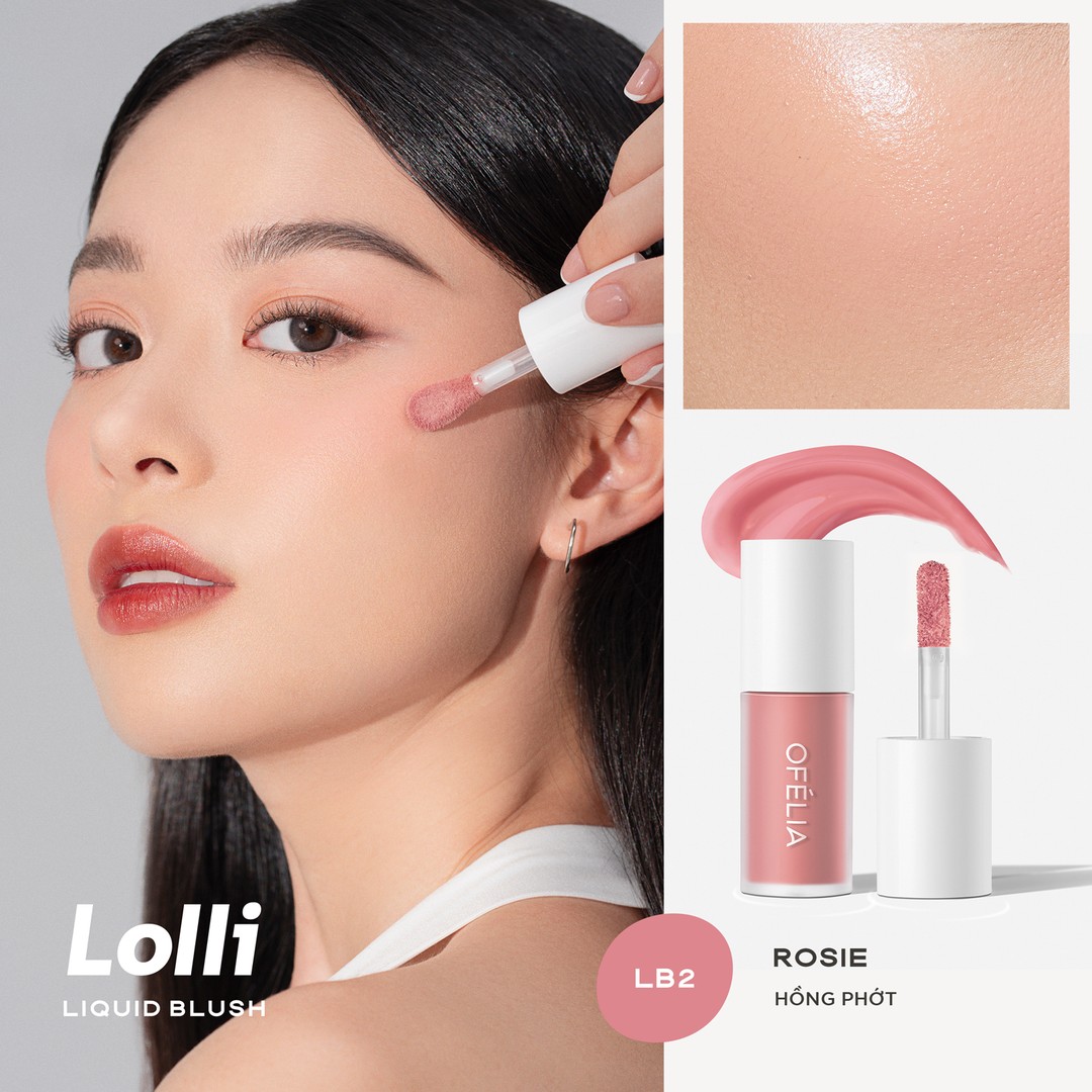 Kem Má Hồng Ofélia Lolli Liquid Blush 4.3g .#LB9 Tipsy