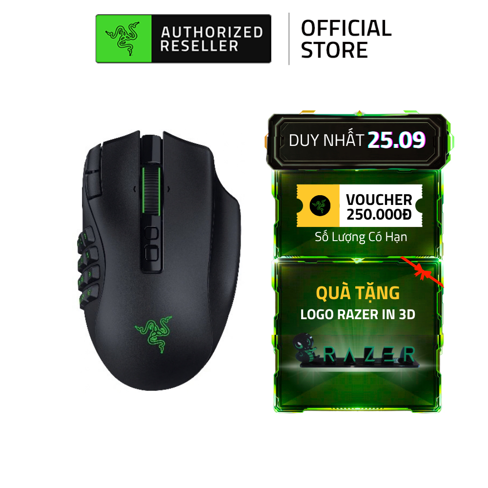 [NEW] Chuột Gaming Razer Naga V3 Pro | 3 Ốp Hông | Cuộn 4 Chiều 4 Chế Độ | Switch Quang | Cảm Biến Quang | HyperSpeed | Shopee Việt Nam