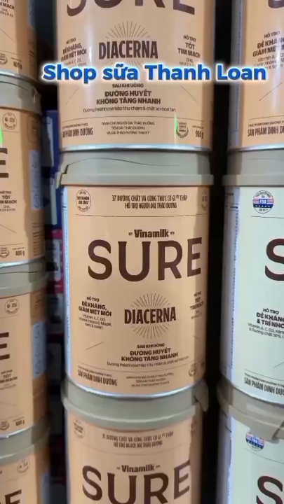 (MẪU MỚI) SỮA BỘT VINAMILK SURE DIACERNA 900G. | Lazada Việt Nam