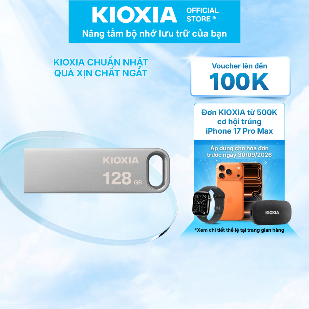 USB 3.2 KIOXIA TransMemory U366 64GB/128GB upto 200MB/s - Bảo hành 5 năm | Shopee Việt Nam