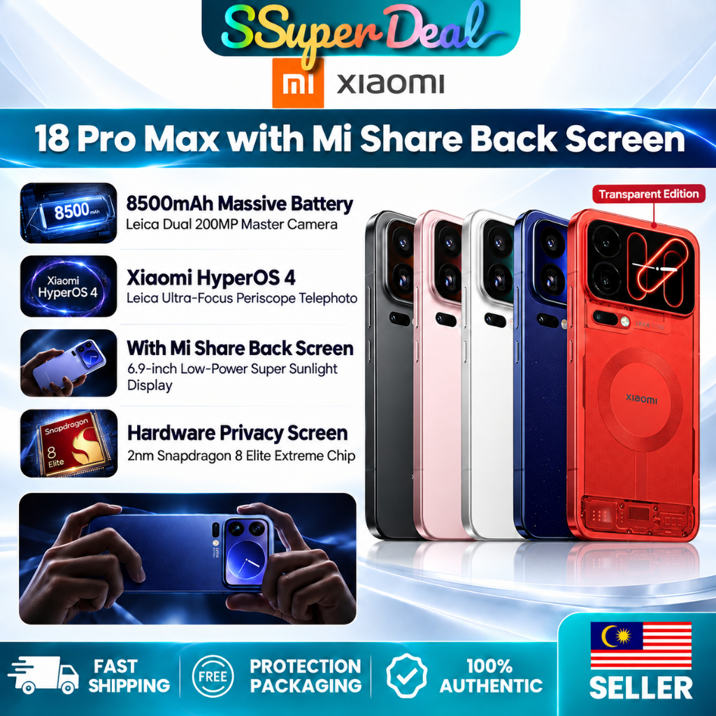 Xiaomi 18 Pro Max / 18 Pro 5G | Snapdragon 8 Elite Gen 6 | 100W Fast Charging | Dual SIM Dual Standby Smartphone | Shopee Malaysia