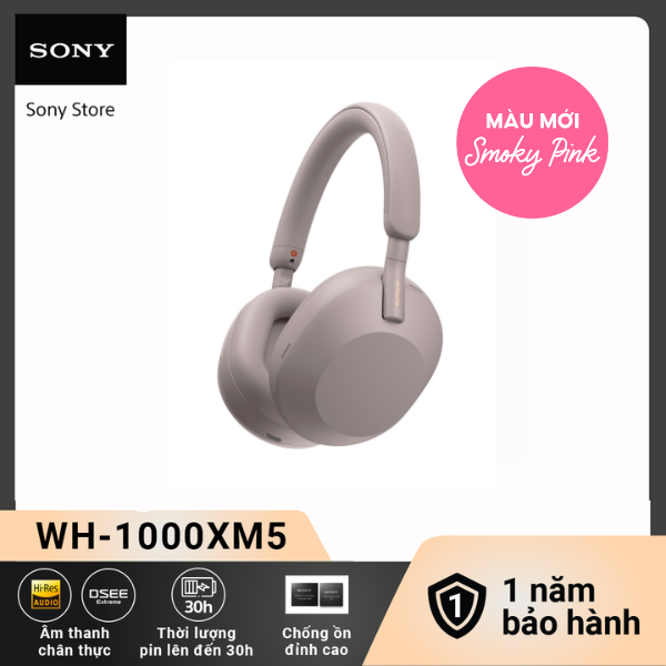 Tai nghe Sony không dây có công nghệ chống ồn WH-1000XM5
