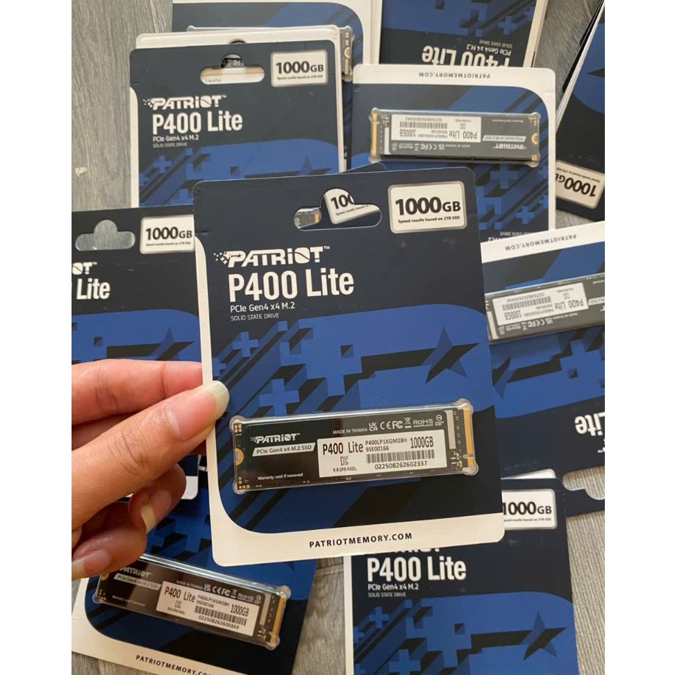 Ổ cứng SSD Patriot P400 Lite 1TB | PCIe Gen4 x4 NVMe, M.2 2280 (P400LP1KGM28H) | Shopee Việt Nam
