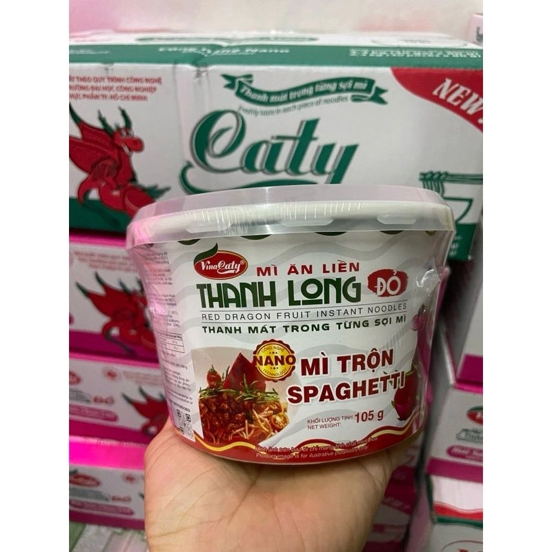 Mì Tô trộn spaghetti thanh long đỏ caty ( 1 tô × 105g) | Shopee Việt Nam