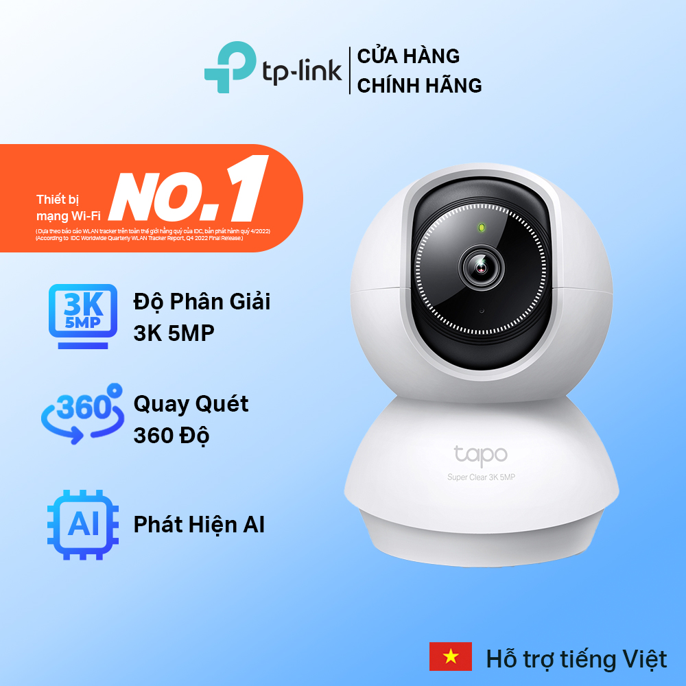 [Bán Chạy] Camera Wifi TP-Link TC70/Tapo C200/ TC71/ C211/ C212/ C222/ C220/ C230 Smart IR Full HD 2MP/3MP/2K QHD Quay Quét 360 Độ - Hàng Chính Hãng