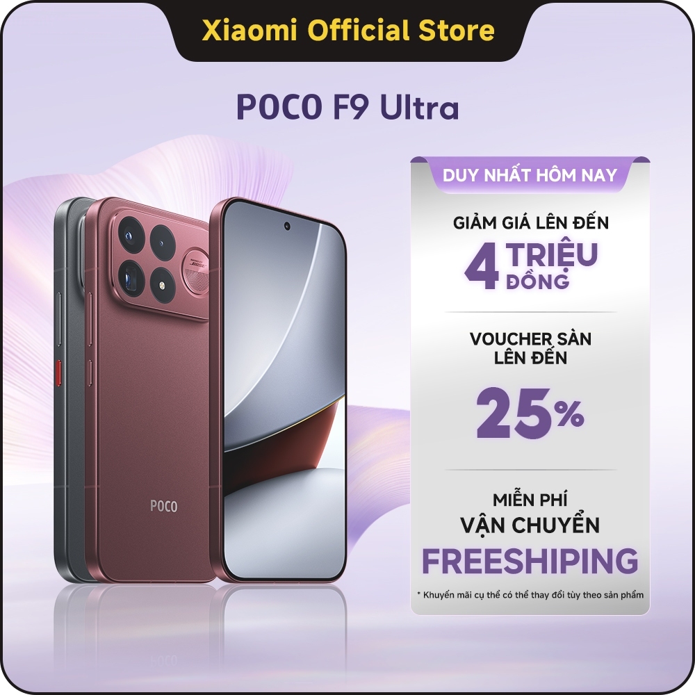 Điện thoại Xiaomi POCO F9 Ultra(12+256GB|16+512GB|16+1TB) |Pin lớn 8050mAh (typ)|Sạc nhanh HyperCharge có dây 100W | Shopee Việt Nam