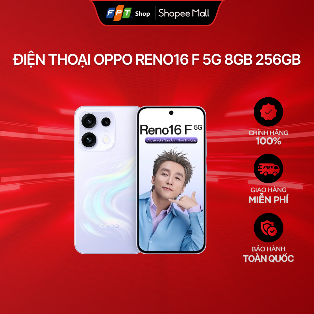 Điện thoại OPPO Reno16 F 5G 8GB 256GB | Shopee Việt Nam