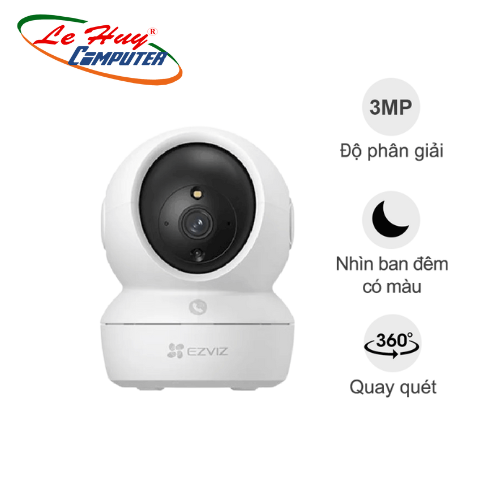 Camera WiFi quay quét EZVIZ H6c Pro 2K 3MP - Hàng chính hãng