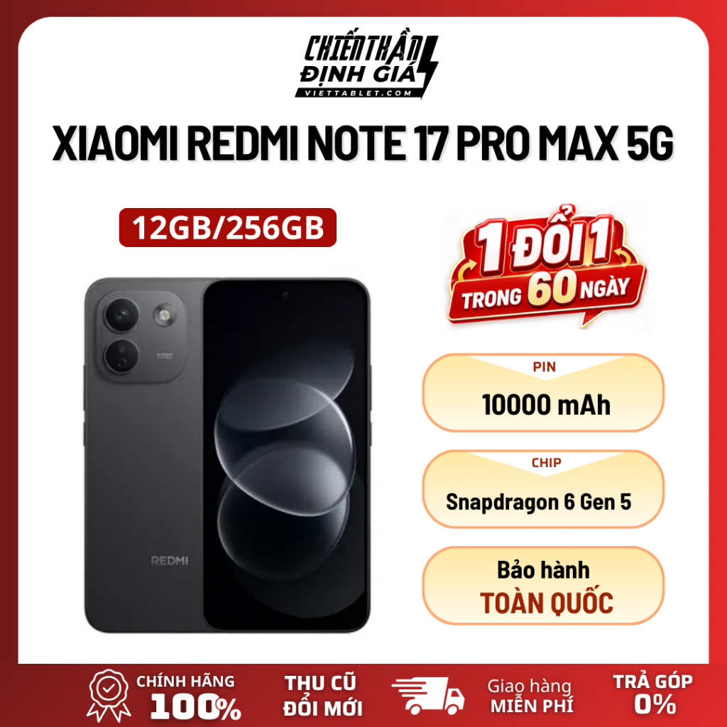 Điện thoại Xiaomi Redmi Note 17 Pro Max 5G (8GB/256GB) (12GB/256GB) - Hàng Chính Hãng | Shopee Việt Nam