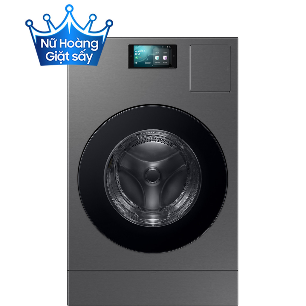 Máy giặt sấy bơm nhiệt Samsung Bespoke AI Heatpump 25/15kg WD25DB8995BZSV [Bảo hành chính hãng] | Shopee Việt Nam