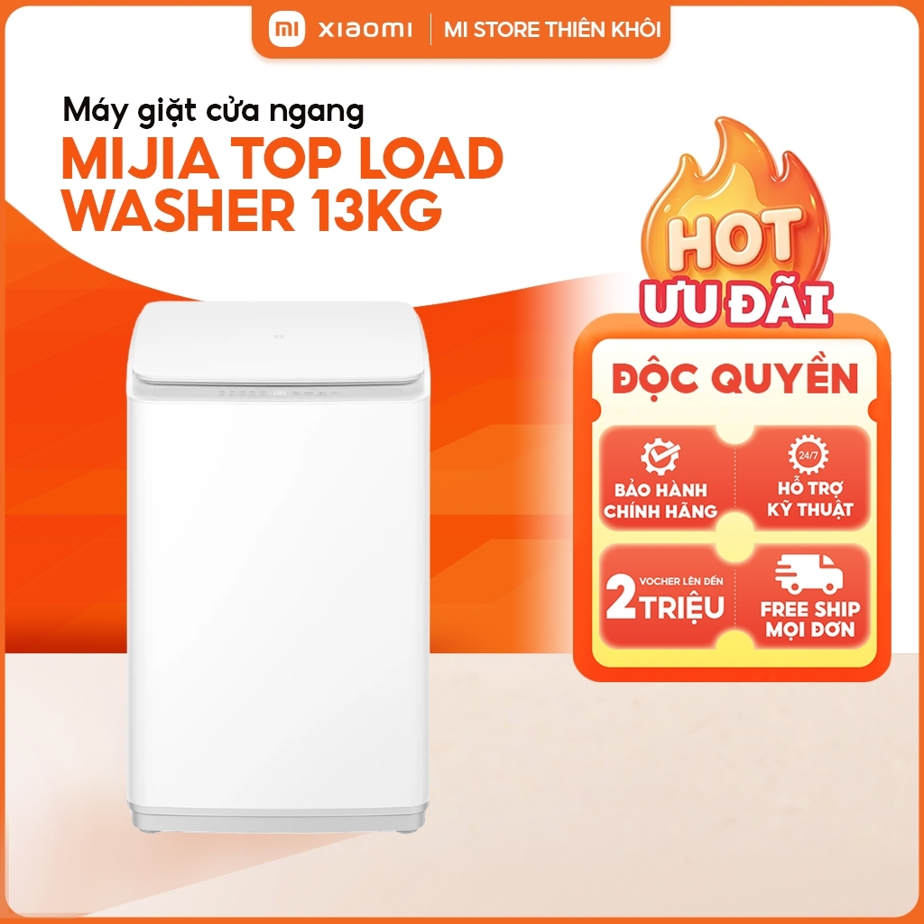 Máy Giặt Cửa Trên Xiaomi Mijia Top Load Washer 13kg | Giặt Nhanh 20 Phút, Kết Nối App, Luồng Nước 3D | Shopee Việt Nam
