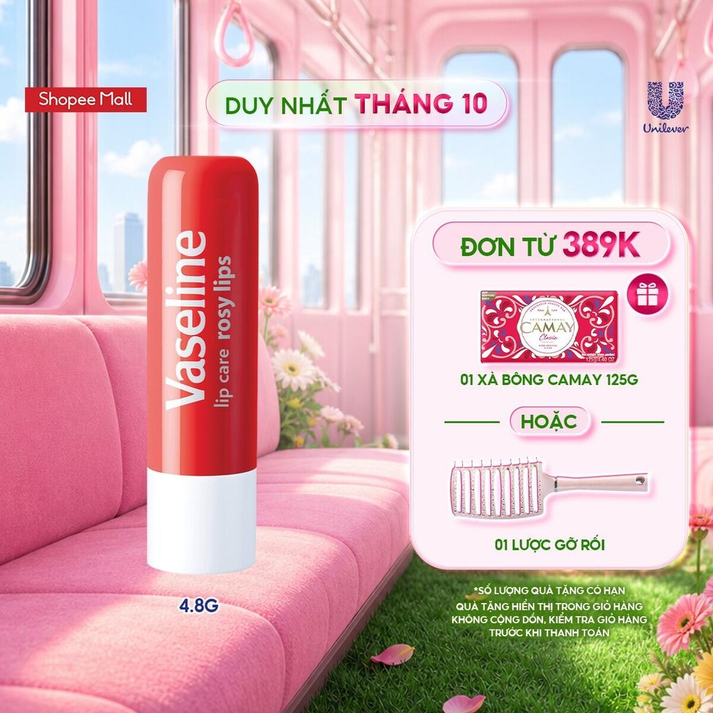 Son Dưỡng Môi Hồng Xinh Vaseline Lip Care Stick Rosy Lips 4.8g