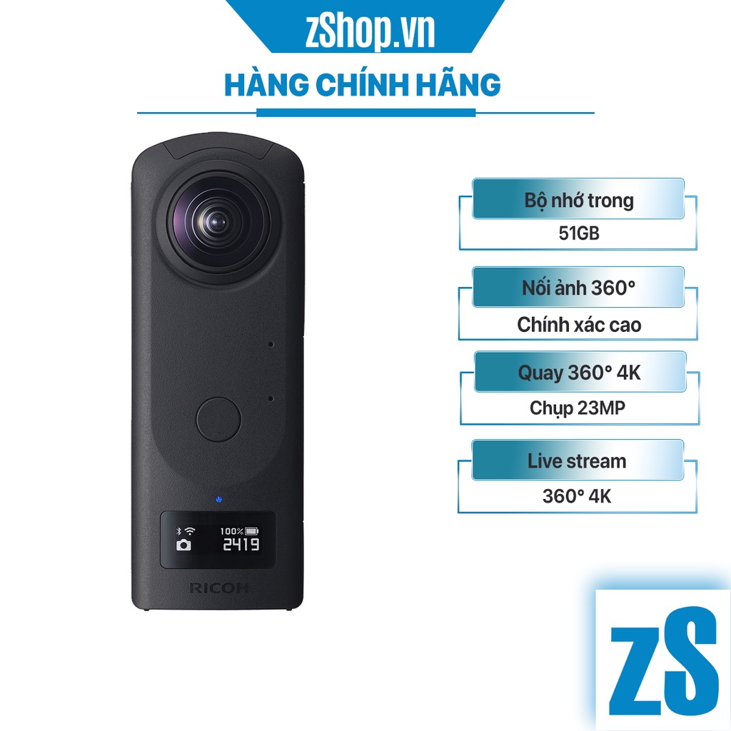 Máy Ảnh 360° Ricoh Theta Z1 51GB (Hàng Chính Hãng) | Shopee Việt Nam